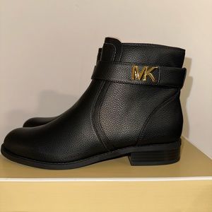 New Michael Kors Monogram Black Ankle Boots-Size 8